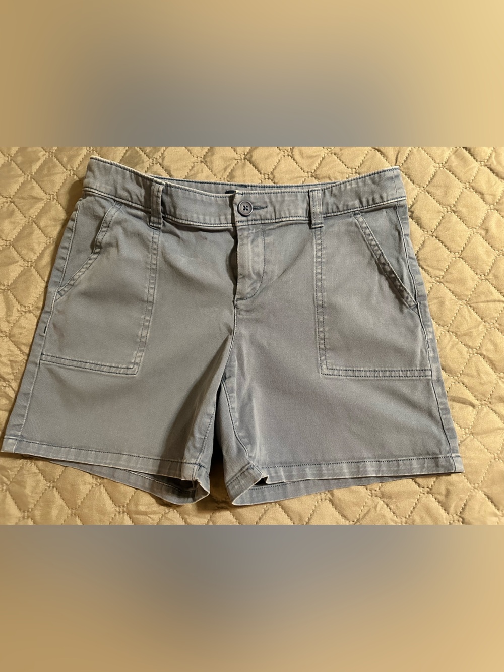 Women's Kaari blue Casual Cotton Shorts Size 4